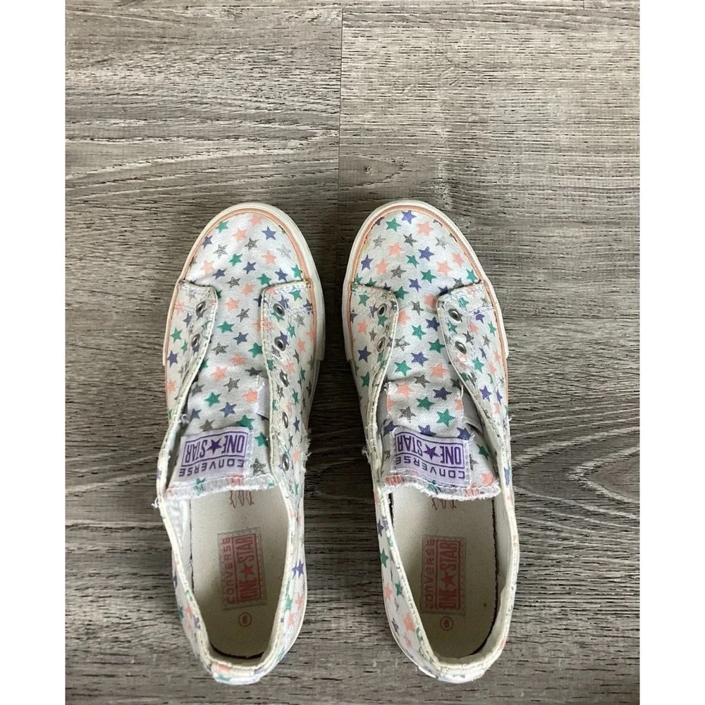 Converse Youth Size 6 Slip On Shoes Girls One Star Sneakers Stars 614979FT